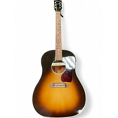 Used Gibson J45-TV True Vintage 3 Tone Sunburst Acoustic Guitar