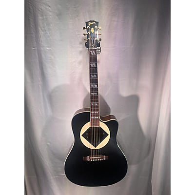 Gibson Used Gibson Jerry Cantrell Songwriter Black Acoustic Electric Guitar