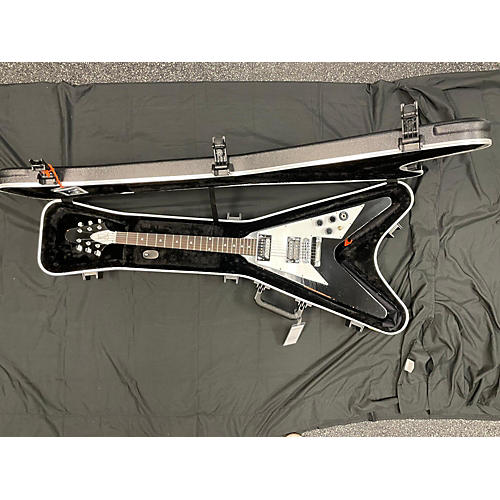 Gibson Used Gibson Kirk Hammett Signature Flying V Aged Black Solid Body Electric Guitar Black