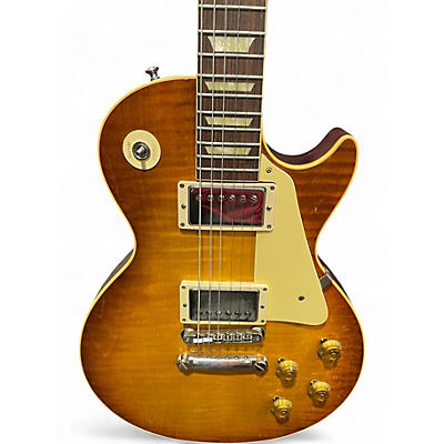 Used Gibson LES PAUL 59 REISSUE Gold Solid Body Electric Guitar