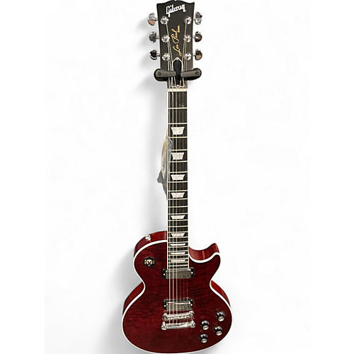 Used Gibson LES PAUL DELUXE PLAYER PLUS RED Solid Body Electric Guitar RED
