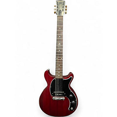 Used Gibson LES PAUL JR DOUBLE CUT Wine Red Solid Body Electric Guitar