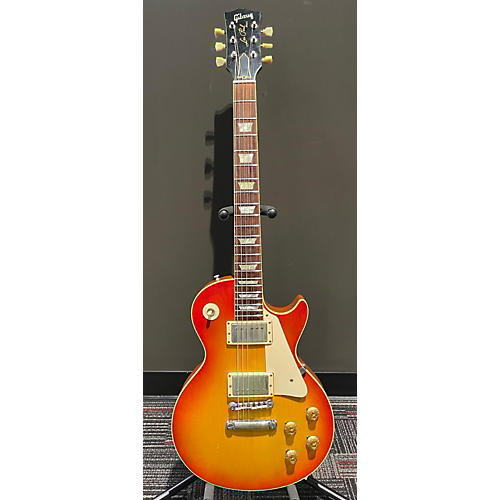 Gibson Used Gibson LPR8 1958 Les Paul Reissue Cherry Sunburst Solid Body Electric Guitar Cherry Sunburst