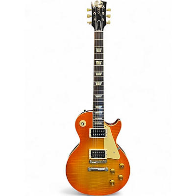 Used Gibson Leas Paul Custom 60s Standard Tangerine Burst Solid Body Electric Guitar
