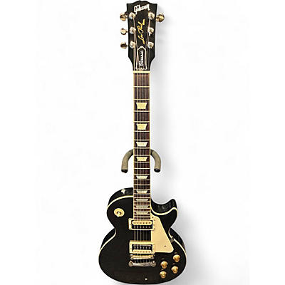 Used Gibson Les Paul Classic Black Solid Body Electric Guitar