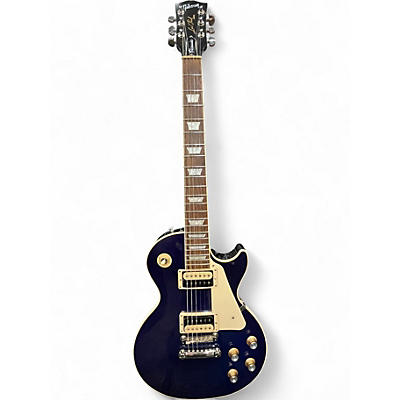 Used Gibson Les Paul Classic Blue Solid Body Electric Guitar