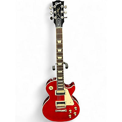 Used Gibson Les Paul Classic Chrome Red Solid Body Electric Guitar