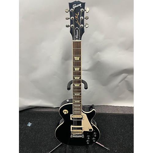 Gibson Used Gibson Les Paul Classic Ebony Solid Body Electric Guitar Ebony