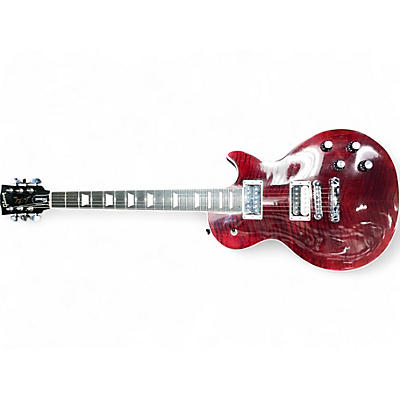 Gibson Used Gibson Les Paul Classic Trans Crimson Red Solid Body Electric Guitar