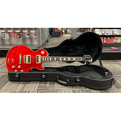 Gibson Used Gibson Les Paul Classic Trans Red Solid Body Electric Guitar