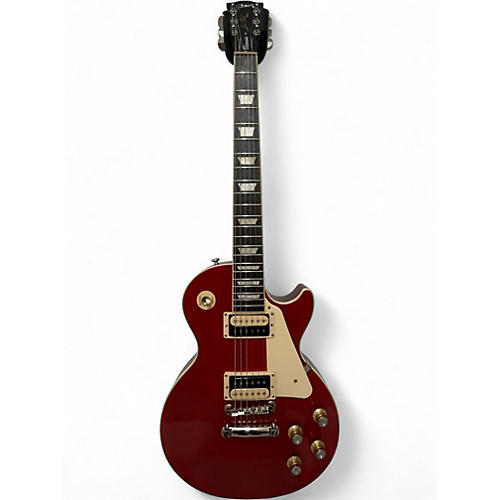 Used Gibson Les Paul Classic Trans Red Solid Body Electric Guitar Trans Red