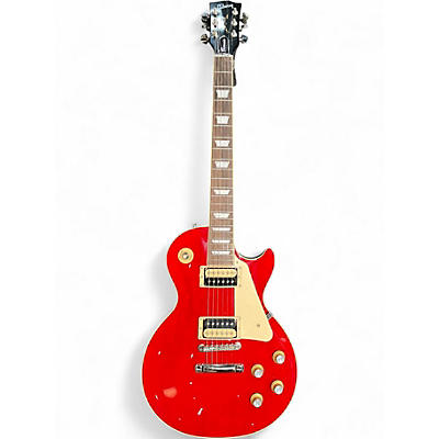 Used Gibson Les Paul Classic Trans Red Solid Body Electric Guitar