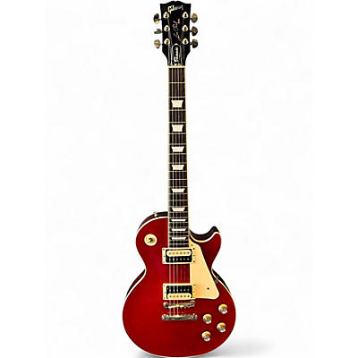 Used Gibson Les Paul Classic Transparent Cherry Solid Body Electric Guitar
