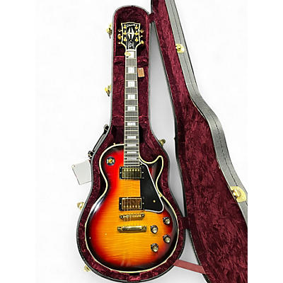 Used Gibson Les Paul Custom 3 Color Sunburst Solid Body Electric Guitar