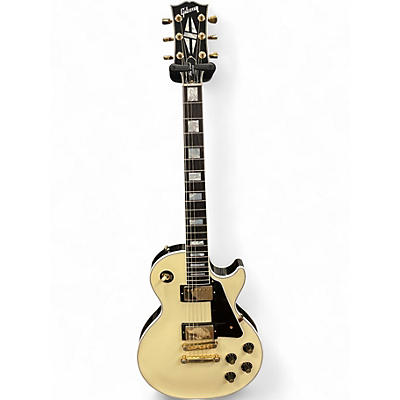 Used Gibson Les Paul Custom Alpine White Solid Body Electric Guitar
