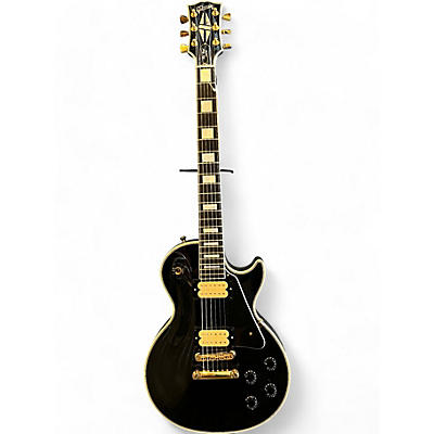 Gibson Used Gibson Les Paul Custom Black Solid Body Electric Guitar