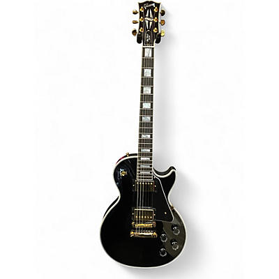 Used Gibson Les Paul Custom Black Solid Body Electric Guitar