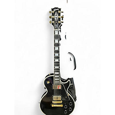 Used Gibson Les Paul Custom Ebony Solid Body Electric Guitar