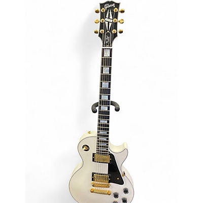 Used Gibson Les Paul Custom White Solid Body Electric Guitar