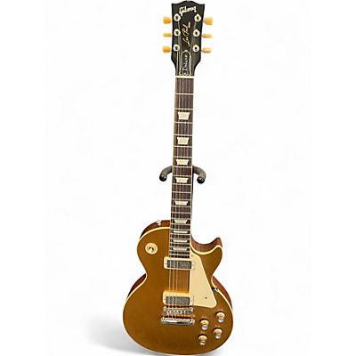 Used Gibson Les Paul Deluxe Gold Solid Body Electric Guitar