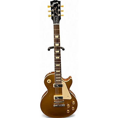 Used Gibson Les Paul Deluxe Gold Top Solid Body Electric Guitar