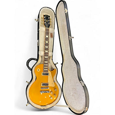Used Gibson Les Paul Deluxe Gold Top Solid Body Electric Guitar