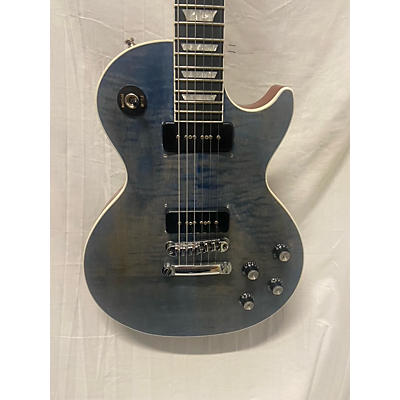 Gibson Used Gibson Les Paul Deluxe Player Plus Satin Ocean Blue Solid Body Electric Guitar