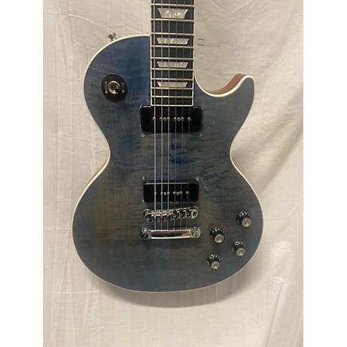 Gibson Used Gibson Les Paul Deluxe Player Plus Satin Ocean Blue Solid Body Electric Guitar Satin Ocean Blue