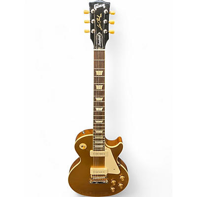 Used Gibson Les Paul Standard 1950S Neck Gold Top Solid Body Electric Guitar