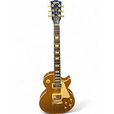 Used Gibson Les Paul Standard 1950S Neck Gold Top Solid Body Electric Guitar