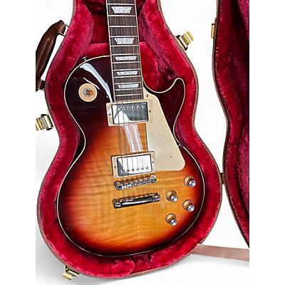 Used Gibson Les Paul Standard 1960S Neck AAA FLAME TOP BOURBON BURST Solid Body Electric Guitar