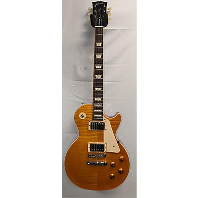 Gibson Used Gibson Les Paul Standard 50s AAA Trans Amber Solid Body Electric Guitar