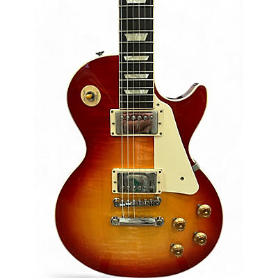 Gibson Used Gibson Les Paul Standard 50s Figured Heritage Cherry Sunburst Solid Body Electric Guitar