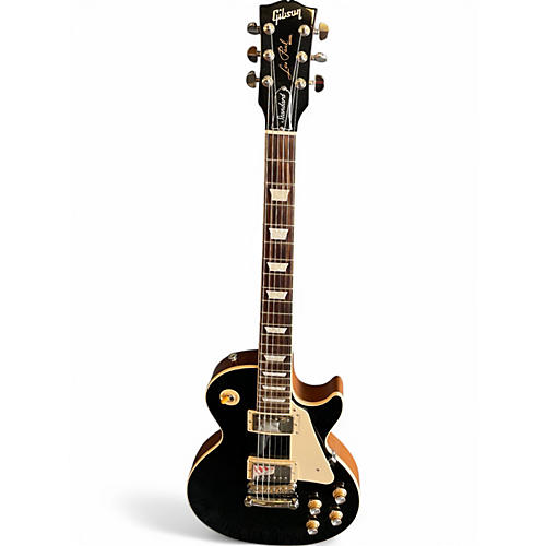 Used Gibson Les Paul Standard Black Solid Body Electric Guitar Black
