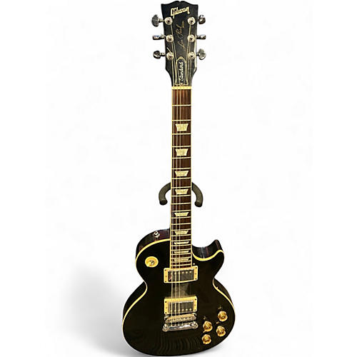 Used Gibson Les Paul Standard Black Solid Body Electric Guitar Black
