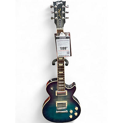 Used Gibson Les Paul Standard Blue Solid Body Electric Guitar