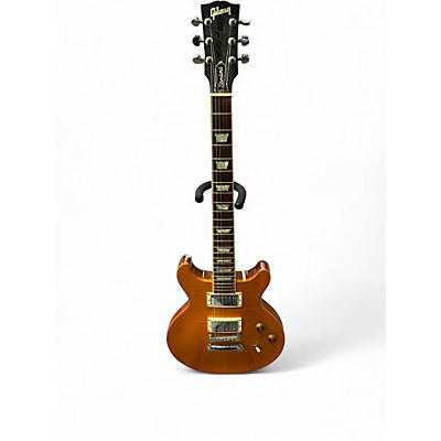 Used Gibson Les Paul Standard Double Cut Trans Amber Solid Body Electric Guitar