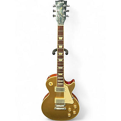 Used Gibson Les Paul Standard Gold Top Solid Body Electric Guitar
