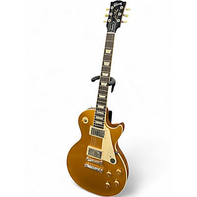 Used Gibson Les Paul Standard Gold Top Solid Body Electric Guitar