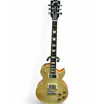 Used Gibson Les Paul Standard Plus Natural Solid Body Electric Guitar
