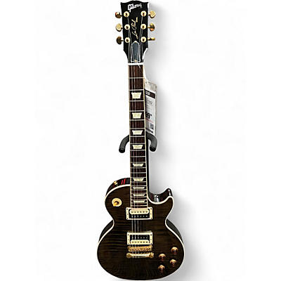 Used Gibson Les Paul Standard Plus Trans Black Solid Body Electric Guitar