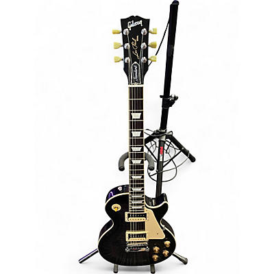 Used Gibson Les Paul Standard Trans Black Solid Body Electric Guitar