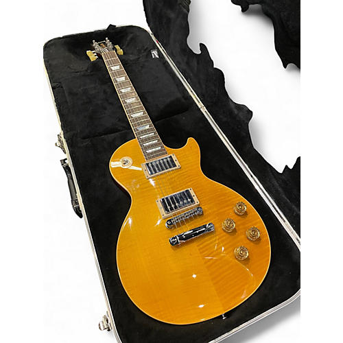 Used Gibson Les Paul Standard Yellow Solid Body Electric Guitar Yellow