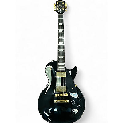 Used Gibson Les Paul Studio Black and Gold Solid Body Electric Guitar