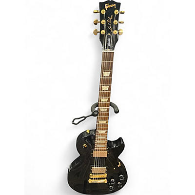 Used Gibson Les Paul Studio Black and Gold Solid Body Electric Guitar