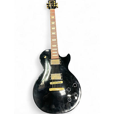 Used Gibson Les Paul Studio Black and Gold Solid Body Electric Guitar