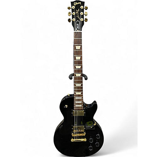 Gibson Used Gibson Les Paul Studio Gold Series Ebony Solid Body Electric Guitar Ebony