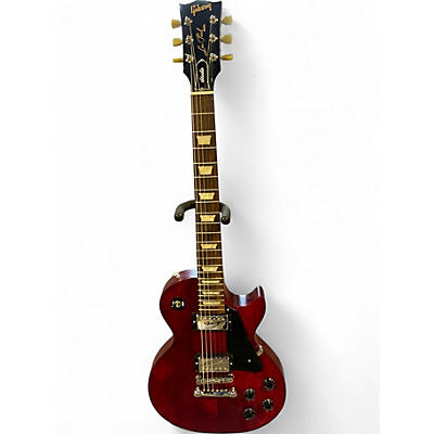 Used Gibson Les Paul Studio Satin Red Solid Body Electric Guitar