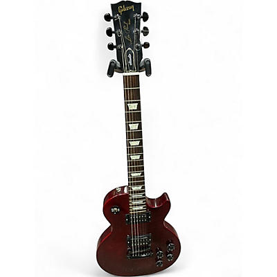 Used Gibson Les Paul Studio Trans Red Solid Body Electric Guitar