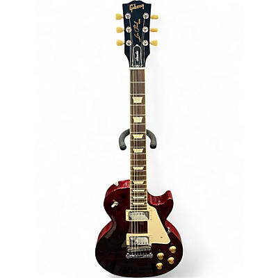 Used Gibson Les Paul Studio Trans Red Solid Body Electric Guitar